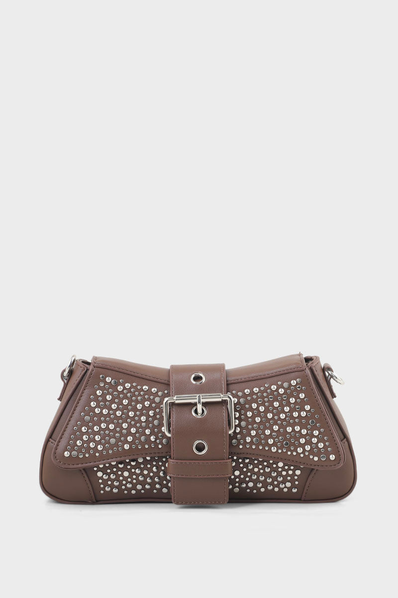 Baguette Shoulder Bags B10520-Brown