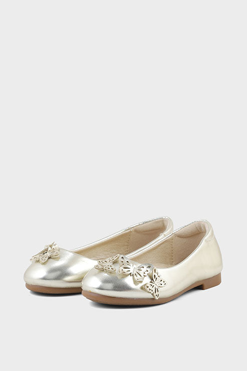 Girls Formal Pumps Q10004-Golden