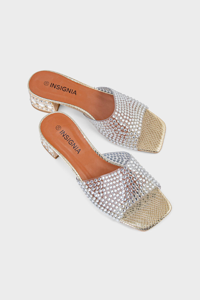 Party Wear Slip ON IP0032-Golden