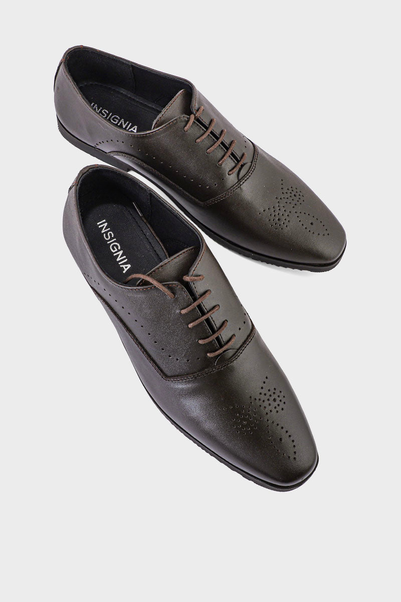 Men Formal Oxford MF8000-Coffee